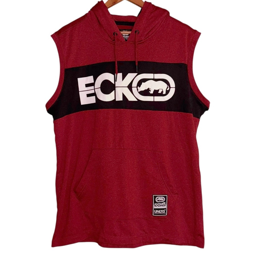 Ecko Unitd Sleeveless Hooded Sweatshirt Size L